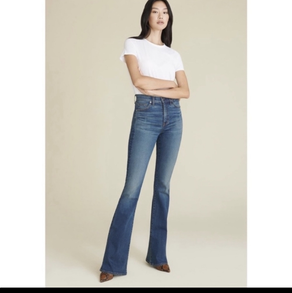 Veronica Beard Gemma Mid-Rise Skinny Flare Jean size 30